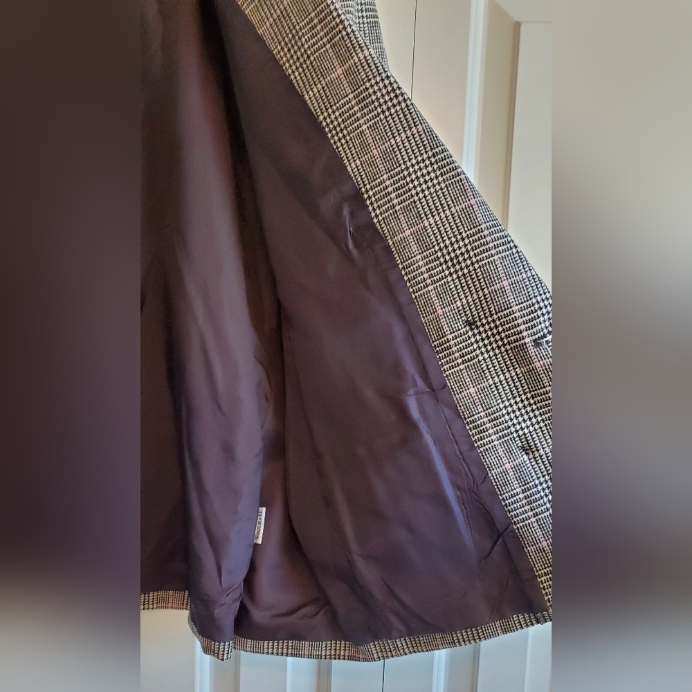 Vintage Pendleton Petite Houndstooth Double Breas… - image 7